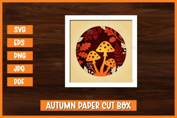Download Autumn Shadow Box, Autumn Paper Cut - Autumn shadow box Collection