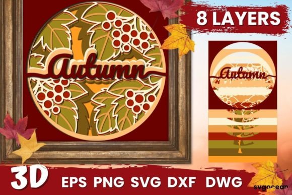 Download Autumn Shadow Box Svg - Autumn shadow box Collection
