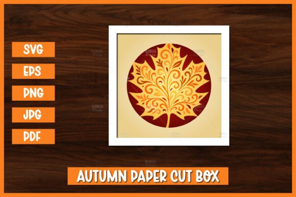 Download Autumn Shadow Box, Autumn Paper Cut - Autumn shadow box Collection