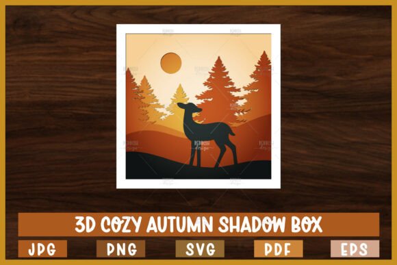 Download Autumn Shadow Box, Autumn Paper Cut - Autumn shadow box Collection