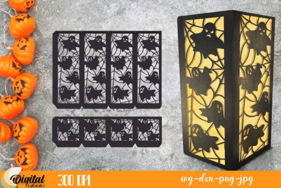 Download Lantern Halloween Paper Cut. Paper Lamp - Halloween paper cut Collection