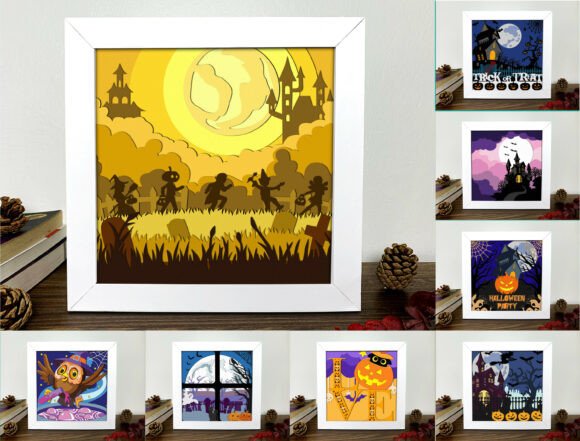 Download Spooky Halloween Paper Cut Bundle - Halloween paper cut Collection